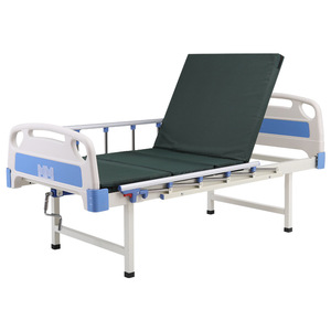 Lit médical manuel en acier laminé à froid avec manivelle pour personnes âgées et patients paralysés - Product Image 1
