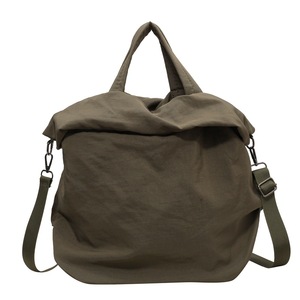 Sac fourre-tout décontracté en nylon pour femme, grande capacité, couleur unie, sac à bandoulière en toile tendance, nouveau sac messager décontracté - Product Image 4