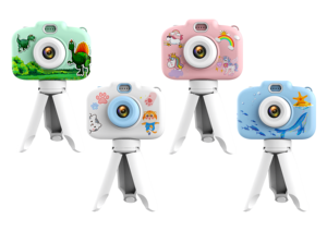 Cámara para Niños con Trípode, Cámara Digital de 30MP con Doble Lente para Niños, Grabadora de Fotos y Vídeos con Juegos, Cámara Infantil con Diseño de Dibujos Animados - Product Image 5