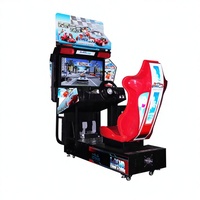Machine d'arcade de course de voitures à monnayeur avec simulateur de conduite pour centres de jeux