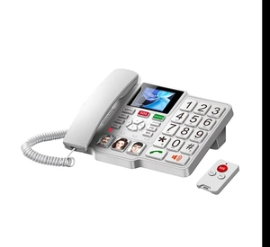 Điện thoại không dây cố định 4G LTE cho người cao niên điều khiển từ xa nút SOS, chế độ chờ 72h, hỗ trợ VoLTE lý tưởng cho việc chăm sóc người cao tuổi - Product Image 1