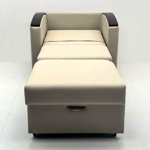 Silla de compañía moderna para <span class=keywords><strong>Hospital</strong></span>, sofá cama plegable individual de cuero, silla reclinable convertible para uso comercial - Product Image 5