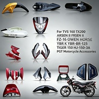 Accessoires de moto pour TVS 160 TX200 ARSEN II FZ-16 OWEN HORSE YBR K YBR-125 TIGER 150 HJ-150-3A PGT, pièces extérieures, coque