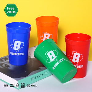 Gobelets de stade en plastique réutilisables avec logo personnalisé, 12 oz, 16 oz, 20 oz, changeant de couleur, pour fête d'anniversaire - Product Image 2