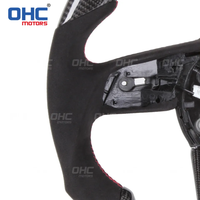 OHC Motors Volant LED en fibre de carbone véritable pour Audi RS3 RS4 RS5 RS6 RS7 S3 S4 S5 A1 A3 A4 A4L A5