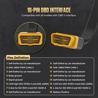 Autool Boîtier de dérivation OBD2 pour testeur automobile, moniteur d'interface OBDII de véhicule, détecteur de protocole de diagnostic automobile