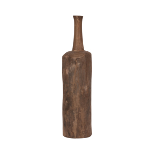 Scultura decorativa in legno a forma di bottiglia per mensola del soggiorno, tavolino da caffè - Product Image 1