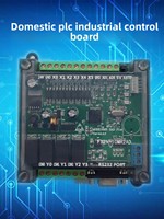 Carte de contrôle industrielle PLC domestique FX1N 2N 10 14 20MRMT2AD RS-232 24V avec affichage numérique