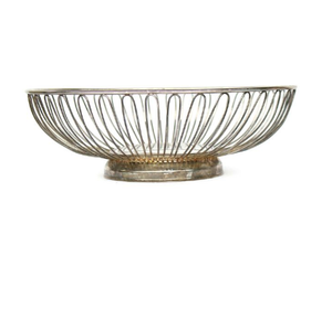 Stainless Steel Metal Wire Bread Food <b>Basket</b> for Breads Desserts Conical Bread <b>Basket</b> With Strip Punching Design - Product Image 6