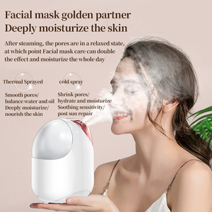 Vaporizador Facial 2 en 1 con Tecnología Nano Iónica, Vaporizador Facial Portátil con Vapor Frío y Caliente para el Hogar, Sauna Facial, Spa, Sinusitis, Hidratación - Product Image 4