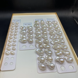 การออกแบบเครื่องประดับแฟชั่นระดับไฮเอนด์ไข่มุกเลี้ยงสีขาวแบบไม่สม่ำเสมอขนาด15-17มม. คุณภาพ3A - Product Image 2