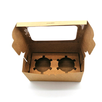 Boîte auto-élevante personnalisée en papier couché de haute qualité, recyclable et alimentaire, avec fenêtre transparente pour sushis et sucre, gaufrage inclus