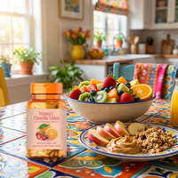 Comprimés à croquer de vitamine C saveur orange, marque privée OEM, 0,8 g 100 mg, supplément nutritionnel quotidien de VC pour adultes