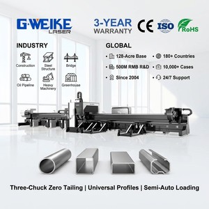 Vente flash : machine de découpe laser à fibre CNC 3KW 4KW 6KW de haute qualité, longueur de 6 m avec trois mandrins pour tuyaux et tubes zéro déchet - Product Image 2