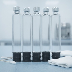 Durable <b>Refill</b> <b>Pen</b> Rubber Stopper Transparent Glass 3ml Sterile Round Design Suitable Skincare Cream Packaging Cartridge - Product Image 5