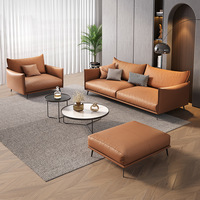 Ensemble de canapés modulaires en forme de I de style européen moderne EKL pour le loisir, pour villa, école, salon, meubles de style européen