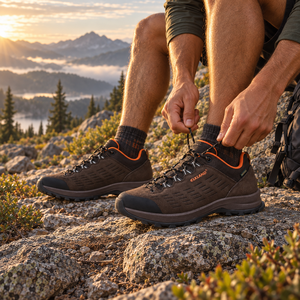 Vente de gros Baskets d'extérieur personnalisées pour homme Chaussures de randonnée en daim respirantes et imperméables pour l'automne Chaussures de trekking - Product Image 2