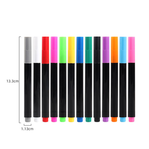 Marcadores de tela de punta oblicua sin goteo, rotuladores de pintura permanentes de doble punta <span class=keywords><strong>para</strong></span> ropa, lavables y resistentes a la decoloración <span class=keywords><strong>para</strong></span> arte textil - Product Image 5