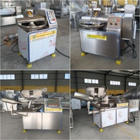 Cortadora de Alimentos Industrial de 20L, 40L, 80L, 125L para Ajo, Carne, Pimientos, Nueces, Molinillo y Máquina de Relleno de Salchichas