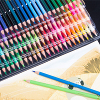 Ensemble de crayons de couleur solubles dans l'eau, 210 couleurs, crayons de dessin à l'aquarelle à haute teneur en pigments dans un étui portable pour artistes et étudiants