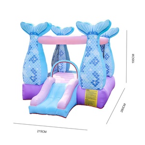 Thổi Lên Trong Nhà Mini Jumpy <span class=keywords><strong>Bouncy</strong></span> Nhỏ <span class=keywords><strong>Inflatable</strong></span> Mermaid Jumping <span class=keywords><strong>Castle</strong></span> Đối Với Trẻ Em Canada - Product Image 2
