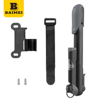 Pompe à vélo portable BAIMEI mini haute pression avec manomètre 120 PSI pour vélo de route et valves Presta/Schrader