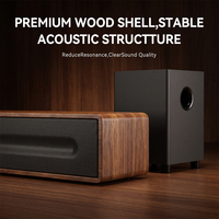 Barre de son audio domestique en gros 80W avec subwoofer 6,5 pouces, prise en charge TF USB AUX Optique Coaxial pour TV et Home Cinéma