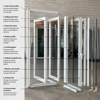 Ventana Corredera Horizontal de PVC Blanco con Doble Acristalamiento, Resistente a Huracanes, Insonorizada, Aislada e Impermeable