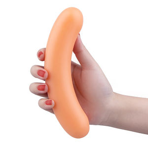 Weibliche erwachsene Produkte Bananen form Doppelkopf weicher Anal Plug <span class=keywords><strong>Dildo</strong></span> - Product Image 3