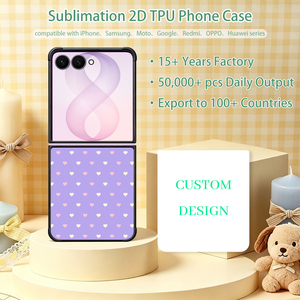 NOVELSUB per Samsung <span class=keywords><strong>Galaxy</strong></span> <span class=keywords><strong>Z</strong></span> Flip 8, Cover per Telefono Personalizzabile in TPU 2D con Inserto in Alluminio per Sublimazione - Product Image 4