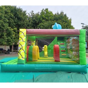 Château gonflable <span class=keywords><strong>Safari</strong></span> Park avec passerelles, jeux et toboggan |   Équipement de terrain de <span class=keywords><strong>jeu</strong></span> gonflable pour enfants commercial - Product Image 2