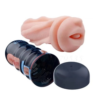Venta caliente Vagina Boca <span class=keywords><strong>Tipo</strong></span> anal Copa sexual Masturbador masculino Vagina y sexo oral Taza <span class=keywords><strong>de</strong></span> vacío Juguete sexual para adultos Coño <span class=keywords><strong>de</strong></span> bolsillo para hombres - Product Image 2