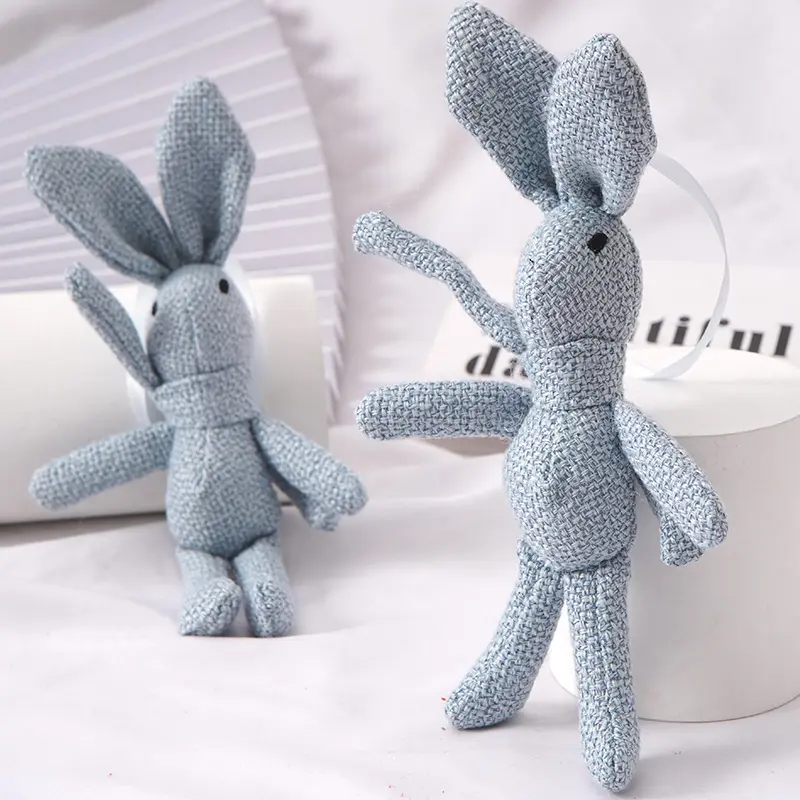 Precio barato 20cm vestido portatil de encaje suave lindo conejo releno de conejo de Pascua juguetes para