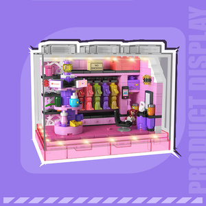Moule Roi 24035 Beauté <span class=keywords><strong>Maquillage</strong></span> Jour MOC Creative Block Modèle Enfants Éducatif Assembler Building Block Set Plastic Toy - Product Image 3