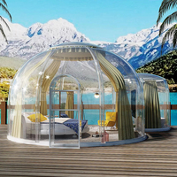 Tente dôme de jardin, transparente, préfabriquée, géomode connectée, Camping, tente, Mars, maison, Kit pour dôme, Transparent