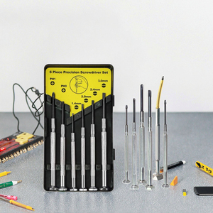 Mini 6 pezzi personalizzabili in plastica con finitura cromata Set di cacciaviti per cacciavite di precisione per riparazione di cellulari fai da te - Product Image 2