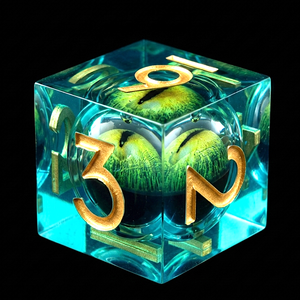 Dés à Jouer D&D en Résine Œil de Dragon Rouge Audacieux et Épique, 1 pièce, <span class=keywords><strong>18</strong></span> mm, Dés Polyédriques D6 Œil de Dragon avec Chiffres Dorés pour Jeux de Table <span class=keywords><strong>RPG</strong></span> Dungeons and Dragons - Product Image 3