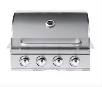 Gril de barbecue commercial en acier inoxydable de haute qualité gril intégré gril de barbecue à gaz extérieur pour l'utilisation d'équipement de cuisine