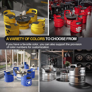 Hiện đại công nghiệp phong cách Thùng ghế đặt vòng kim loại Bàn cà phê & dầu trống đồ nội thất cho nhà bếp ngoài trời hoặc nhà Thanh sử dụng - Product Image 3