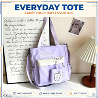 Lage minimale bestelhoeveelheid mode Japanse stijl fris zoet fruitpatroon waterdichte tote schoudertas crossbody tas dames casual klaslokaal polyester