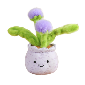 Peluche a Forma di Pianta in Vaso - Pianta in Vaso Imbottita - Pianta in Vaso Morbida - 25cm 3 Colori Assortiti Grazioso Fiore in Vaso: Tarassaco - Product Image 1