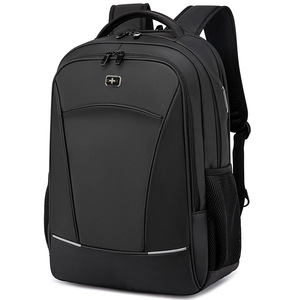 Landeston Men's <b>Backpack</b> 16-Inch <b>Laptop</b> Anti-Theft Business Travel Casual School Bag Solid Color Polyester - Product Image 5