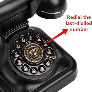 Téléphone filaire classique antique européen vintage, choix de premier choix pour le bureau, la chambre d'hôtel, <span class=keywords><strong>ligne</strong></span> fixe, Europe, États-Unis - Product Image 4