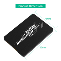 TISHRIC 2-en-1 M.2 NVME PCI-E/NGFF SATA SSD U.2 SFF-8639 Combo Adaptateur Riser Card M2 M/B + M Key Converter Laptop USB Used Metal