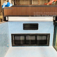 Piscines modulaires préfabriquées en conteneurs maritimes en verre Zhongnan, détachables, personnalisées, 20 pieds, 40 pieds, pour jardin, extérieur, avec système de chauffage
