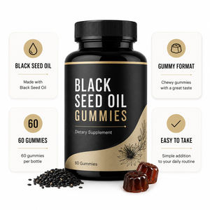 Gummies de soutien immunitaire de haute qualité pressées à froid, sans OGM, avec Vitamine C, Extrait de Gingembre, Ashwagandha, Huile de Nigelle – Compléments à base de plantes - Product Image 4