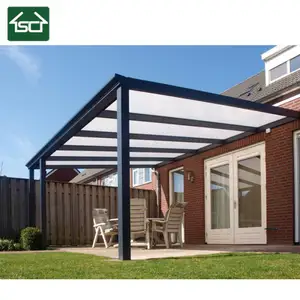 Belgien Terra soverkapping Schräg dach RAL 7016 Farbe Aluminium Terrassen dach für Terrasse