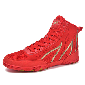 Coexistence Professional Training Boxing <b>Boots</b> & Wrestling Shoes for Men with Mesh Upper and Rubber Outsole - Product Image 5
