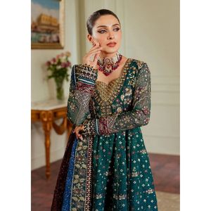 Trajes de Chifón Bordados Sin Coser de Diseñadores Pakistaníes, Conjunto de 3 Piezas, Kurti Casual Diario para Mujer, Ropa para Bodas y Fiestas - Product Image 2