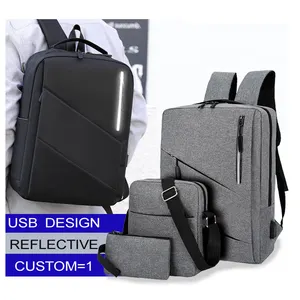 OMASKA USB Schul rucksack Set Conjunto de Mochila Escolar 3 Set Kinder Mädchen Jungen Tasche packt Taschen Männer Laptop Rucksack